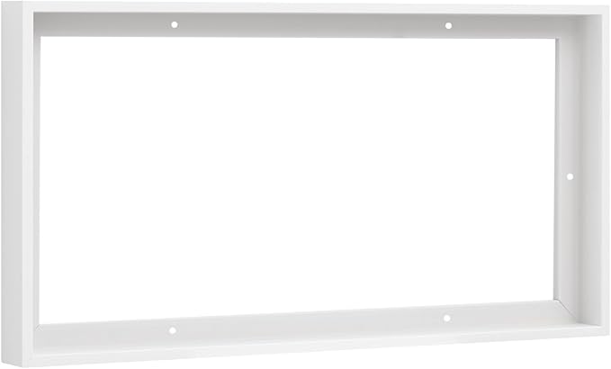 PIXY CANVAS Floater Frame 14x28 for 1-1/2 (1.5) inch Deep Canvas Paintings/Canvas Prints/Wood Canvas Panels/Wall Art/Wall Decor/Home Decor/Artwork (White, 14 x 28 inch, Landscape)