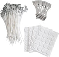 Candle Wicks Kit - 120PCS 8 Inch Cotton Wicks with Holders & Strings for DIY Candle Making