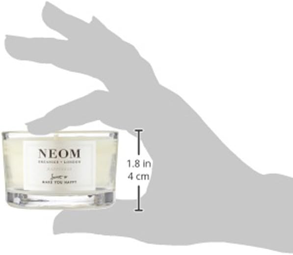 NEOM- Happiness Travel Candle, 125g | Neroli, Mimosa & Lemon | Essential Oil Candle