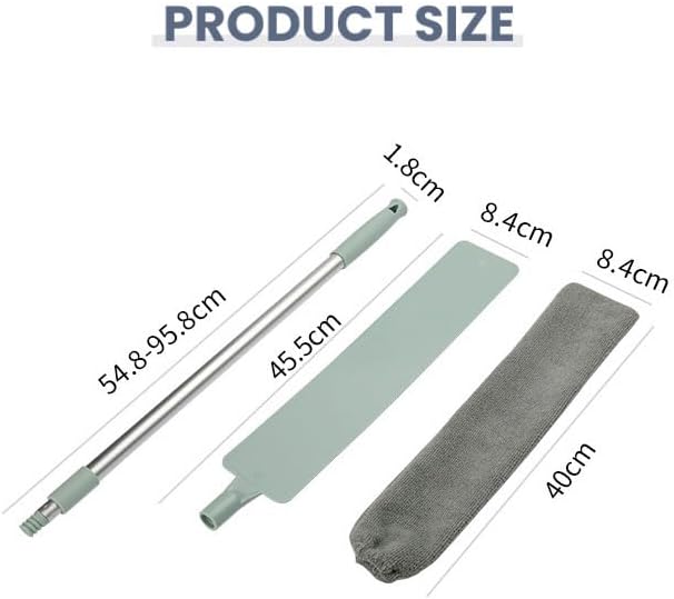 Retractable Gap Dust Cleaner, 2025 New Extendable Microfiber Duster with Bendable & Removable Head, Washable Dusting Brush for Home, Kitchen, Car & Hard-to-Reach Areas (3)