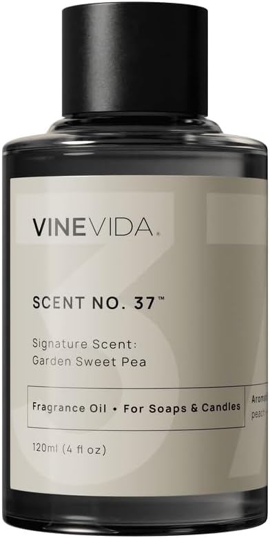 VINEVIDA [4oz] Garden Sweet Pea - Fragrance Oil for Candle & Soap Making - Natural Candle Scents Made in USA