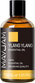 MAYJAM Ylang Ylang Essential Oil with Glass Dropper, MAYJAM 1.01fl.oz Ylang Ylang Oil Essential Oils for Diffusers, Humidifier, Yoga, Soap Candle Making