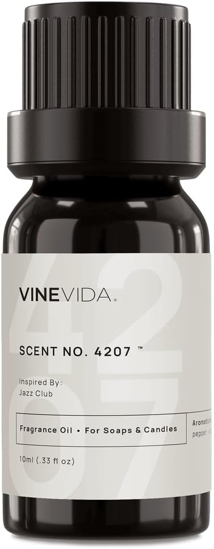 VINEVIDA [10 Ml] Scent NO. 4207 Inspired by Jazz Club | Premium Fragrance Oil for Candle Making & Soap Making | Candle Scents for Soy Wax | Scented Oils for Car Freshies & Bath Products