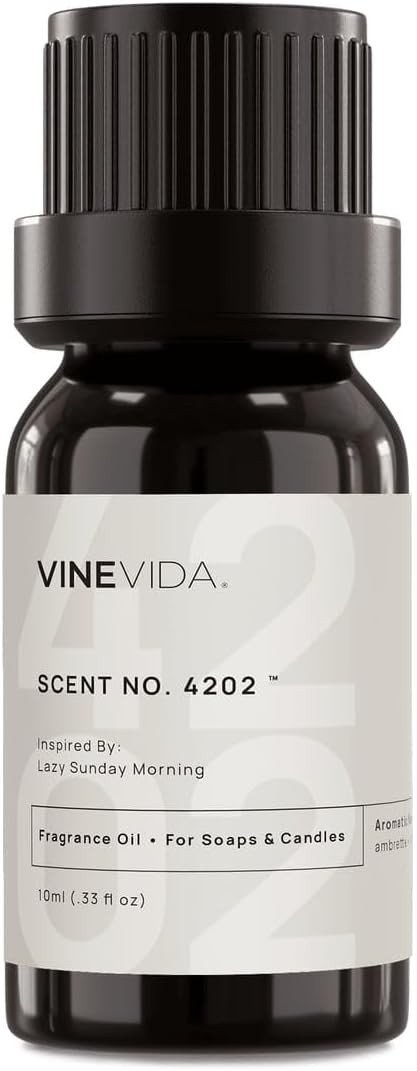 VINEVIDA [10 Ml] Scent NO. 4202 Inspired by Lazy Sunday Morning | Premium Fragrance Oil for Candle Making & Soap Making | Candle Scents for Soy Wax | Scented Oils for Car Freshies & Bath Products