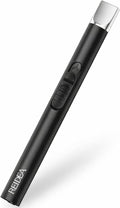 REIDEA Electric Lighter S4 Candle Lighter USB Rechargeable with Safety Switch, Flameless Portable Fast Heat Windproof Plasma Electronic Lighters, Perfect for Home Cooking BBQ Camping Stove Fireworks