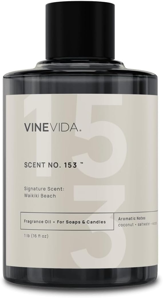 VINEVIDA [16 oz] Waikiki Beach; Fragrance Oil for Candle Making and Soap Making - Premium Candle Scents for Soy Candles