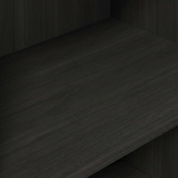 Furnifact Espresso Bookcase with Wooden Shelves, Modern Design, Durable Wood Construction, Stylish Home Office and Living Room Storage Solution