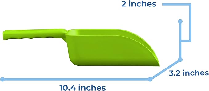 Vikan Remco 630077 Color-Coded Plastic Hand Scoop - BPA-Free Food-Safe Kitchen Utensils, Restaurant and Food Service Supplies, 16 oz, Lime