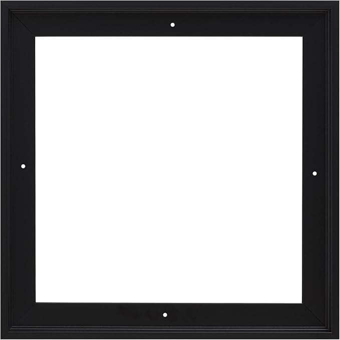 Pixy Canvas Floater Frame 48x48 for 3/4 (0.75) inch Deep Canvas Paintings/Canvas Prints/Wood Canvas Panels/Wall Art/Wall Decor/Home Decor/Artwork (Black, 48 x 48 inch, Square)