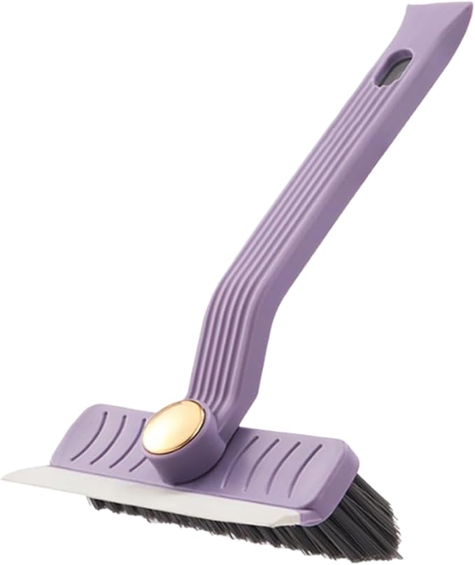 Multi-Function Rotating Crevice Cleaning Brush – No-Dead-Corners Gap Brush with Hard Bristles, Household Cleaning Tool for Kitchen, Bathroom, Windows & Tight Spaces (Purple*1)