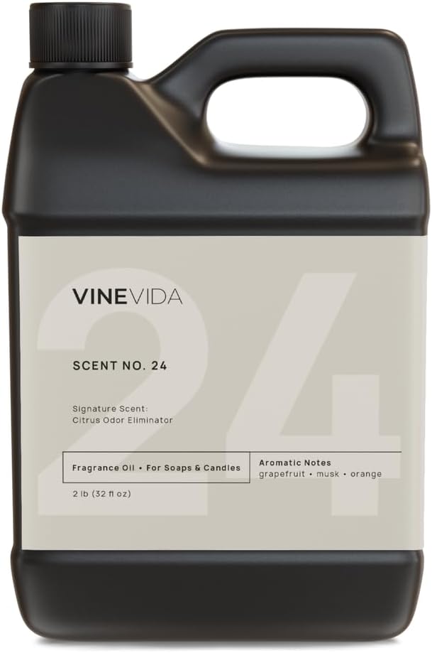 VINEVIDA [32oz] Citrus Odor Eliminator Fragrance Oil for Candle Making and Soap Making - Premium Candle Scents for Soy Candles
