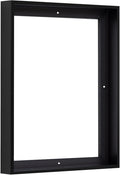 Pixy Canvas Floater Frame 16x24 for 1-1/4 (1.25) inch Deep Canvas Paintings/Canvas Prints/Wood Canvas Panels/Wall Art/Wall Decor/Home Decor/Artwork (Black, 16 x 24 inch, Portrait)