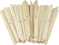 HAHIYO 50PCs Single-Hole Wood Candle Wick Centering Devices Wooden Candle Wick Holder Wick Setter Candle Wick Centering Tool for DIY Candle Making Candle Making Supplies Accessories