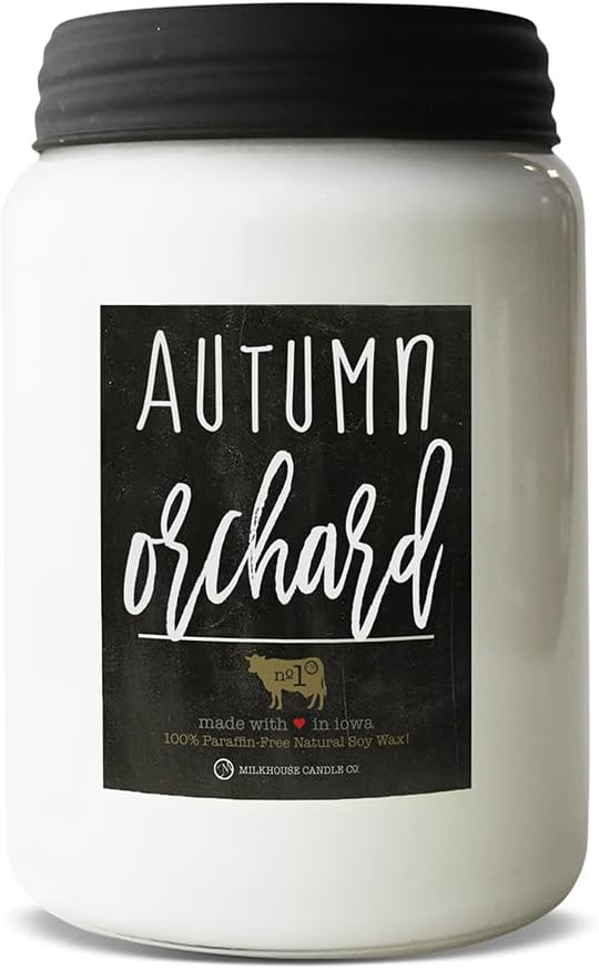 Milkhouse Candle Company - Autumn Orchard - 26oz Beeswax and Soy Candles - Farmhouse Collection - 100% Natural, Paraffin Free, with Premium Fragrance Oil, Glass Jars with Lids