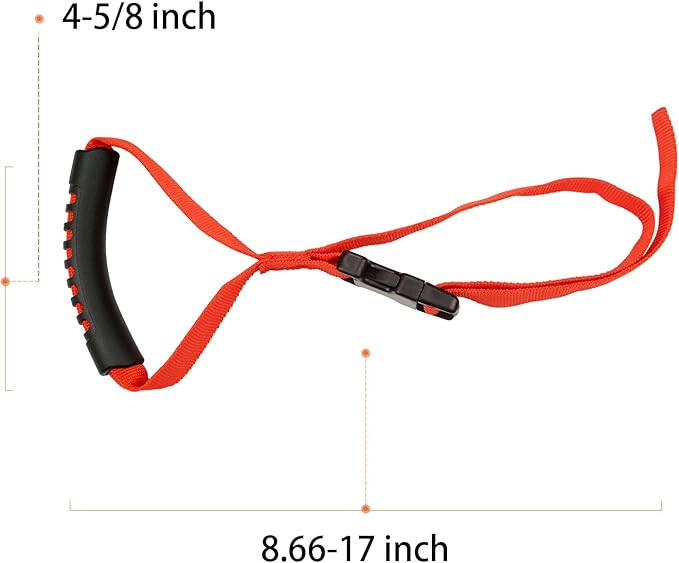 Bentolin Hand Handle Adjustable Standing Safety Red Handle Suitable for Elderly and Assistance- Disability Help (2-Pack