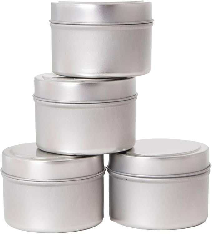 Lehman's Soy Candle Making Kit for Beginners, Complete Set, Makes four 2.5 oz Gift Size Candle Tins, Spiced Apple Scent
