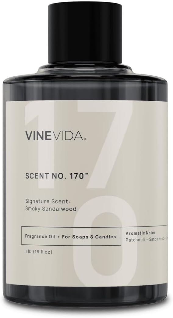VINEVIDA [16 oz] Smoky Sandalwood; Fragrance Oil for Candle Making and Soap Making - Premium Candle Scents for Soy Candles