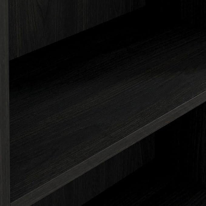 Furnifact Espresso Bookcase with Sturdy Wooden Construction, Elegant Design, Ideal for Living Room, Office, or Bedroom Storage Solution