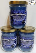 Smoke Odor Exterminator 13oz Jar Candle, Blueberry Dreamz Three Pack.