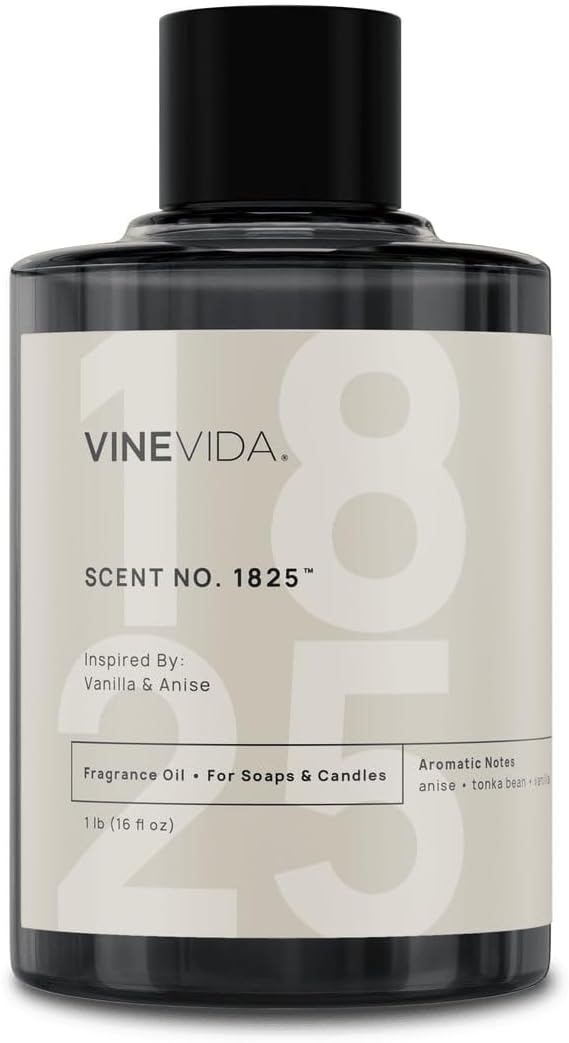 VINEVIDA [16oz] Vanilla & Anise Fragrance Oil for Candle Making - Natural Candle Oil Scents - Soap Making Essential Oil - Made in USA