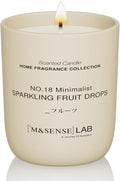 M&SENSE Natural Soy Candle| Sparkling Fruit Drops | 5.3 oz | Mini Spring Scented Candles for Relaxation, Valentines Day Gift, Home Décor | for Bedroom, Office, Party Small