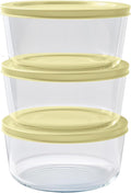 DURA LIVING 6-Piece Glass Food Storage Containers Set (3 Containers + 3 BPA-Free Lids) | 4-Cup, Leakproof | Microwave, Freezer, Oven & Dishwasher Safe | Ideal for Meal Prep & Pantry Organization