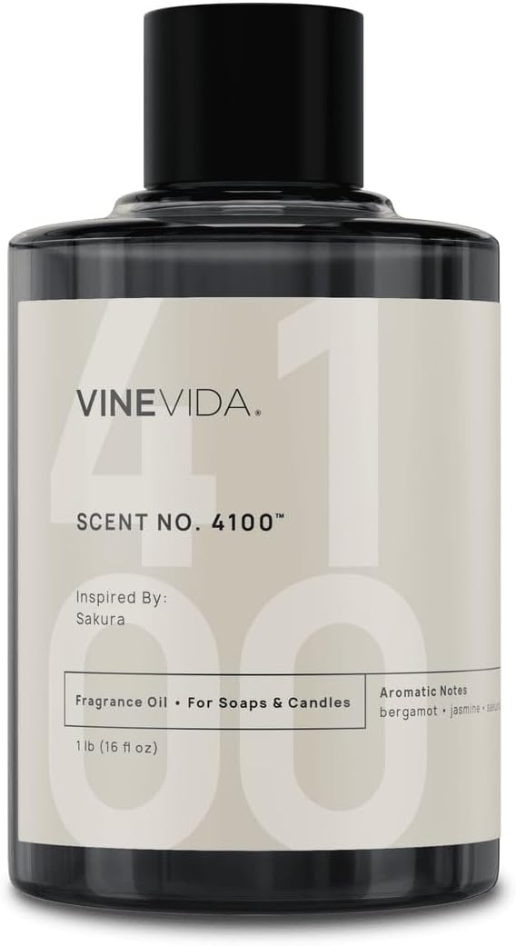 VINEVIDA [16oz] Sakura Fragrance Oil for Candle Making - Natural Candle Oil Scents - Soap Making Essential Oil - Made in USA