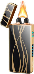 SKRFIRE Flameless Electric USB Rechargeable Windproof Plasma Lighter - Portable Fashion Outdoor for Camping, Hiking(Thread)