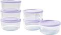 DURA LIVING 12-Piece Glass Food Storage Containers Set (6 Containers + 6 BPA-Free Lids) | 4-Cup, Leakproof | Microwave, Freezer, Oven & Dishwasher Safe | Ideal for Meal Prep & Pantry Organization
