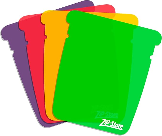 Chop n Fill - Flexible Meat Cutting Boards Set, BPA Free Plastic Chopping Board, Non Slip Mini Camping Cutting Mat, Dishwasher Safe - Perfect Chopping Boards for Kitchen - Set of 4