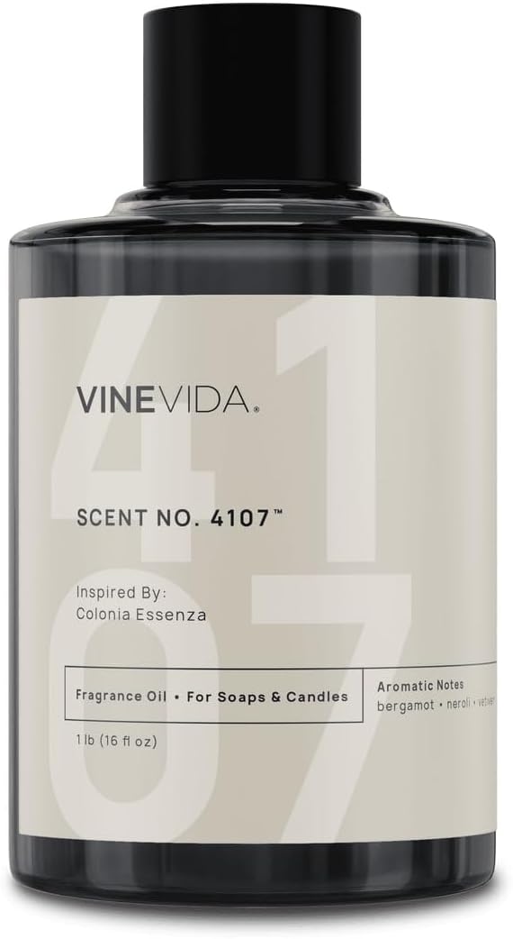VINEVIDA [16oz] Scent No. 4107 Fragrance Oil for Candle Making - Natural Candle Oil Scents - Soap Making Essential Oil - Made in USA