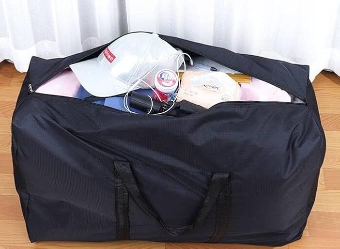 Extra Large Storage Bag for Moving Travel Bag Waterproof Large Moving Bag with Double Zippers and Reinforced Handles Large Capacity Duffle Bag for Moving Traveling Home Storage Packing, 160l,
