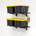 StoreYourBoard Heavy Duty Garage Shelf Wall Mount 1ft x 2ft – Wall-Mounted Shelving for Storage & Organization – Heavy Duty Garage Shelves for Tools, Bins, & Equipment – Holds 200 lbs - Black