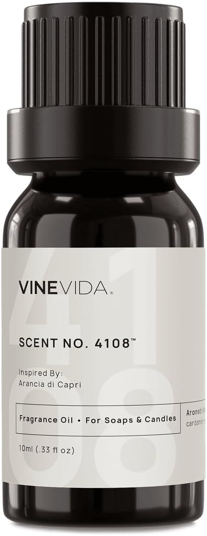 VINEVIDA [10mL] Arancia di Capri Fragrance Oil for Candle Making - Natural Candle Oil Scents - Soap Making Essential Oil - Made in USA