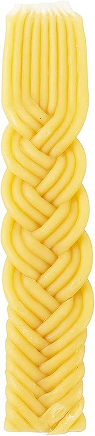 Izzy 'n' Dizzy Havdalah Candle Making Kit for Kids, DIY Candle Arts and Craft Kits, Braided Wax Candle Making Kit for Adults and Kids, Create Your Own Braided - Yellow Beeswax