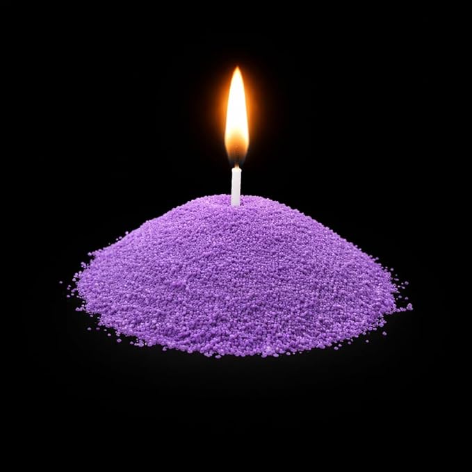 Sand Wax Candle Making Kit – 5 Wooden Wicks & 15 Cotton Wicks, 500 g Premium Fragrance-Free Sand Wax (Lavender)