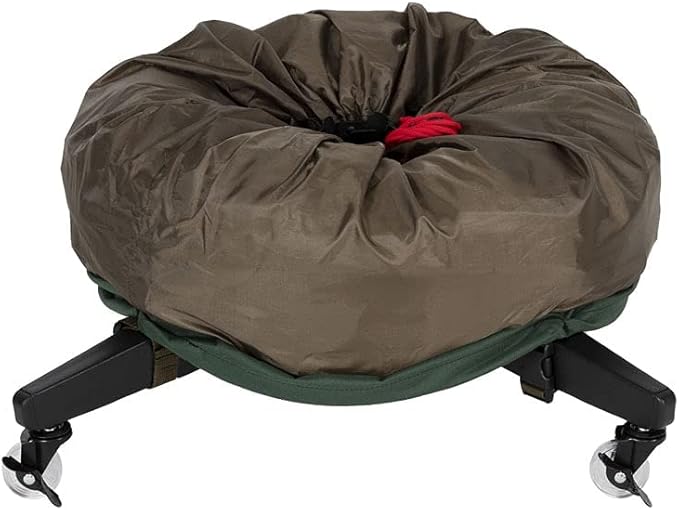[Upright Tree Storage Bag] - Christmas Tree Storage Bag | Hold Artificial Trees up to 7.5 Feet Tall - Keep Your Fake Tree Assembled | Includes Rolling Tree Stand (7.5' - Medium)