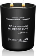 M&SENSE Natural Soy Large Candle| Espresso Coffee | 16.6 oz, 95H Burn | Mini Spring Scented Candles for Relaxation, Valentines Day Gift, Home Décor | for Bedroom, Office, Party