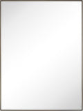 TEHOME Oil Rubbed Bronze Bathroom Vanity Mirror with Squared Corners, 24x32'' Dark Bronze Rectangle Stainless Steel Metal Framed Mirror for Bathroom
