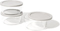DURA LIVING 6-Piece Glass Food Storage Containers Set (3 Containers + 3 BPA-Free Lids) | 4-Cup, Leakproof | Microwave, Freezer, Oven & Dishwasher Safe | Ideal for Meal Prep & Pantry Organization