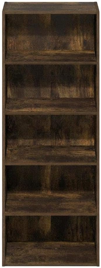 Furnifact Amber Pine Bookcase with Modern Design, Sturdy Wood Construction, Sleek Finish, and Efficient Storage for Living Room or Office
