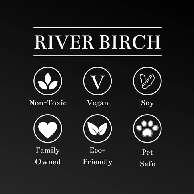 River Birch Candles Sea Salt & Citrus Scented Candle | Premium, All-Natural, Non-Toxic, Soy Candles | 8.5oz 40 Hr Burn Time | Cozy Relaxing Gifts for Home