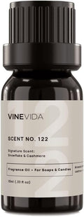 VINEVIDA [10 ml] Snowflake & Cashmere; Fragrance Oil for Candle Making and Soap Making - Premium Candle Scents for Soy Candles