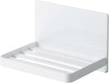 Yamazaki Industries 5556 Magnetic Bathroom Soap Tray, White, Approx. W 4.7 x D 3.4 x H 3.1 inches (12 x 8.7 x 8 cm), Tower, Protects Soap from Water, Soap Rest
