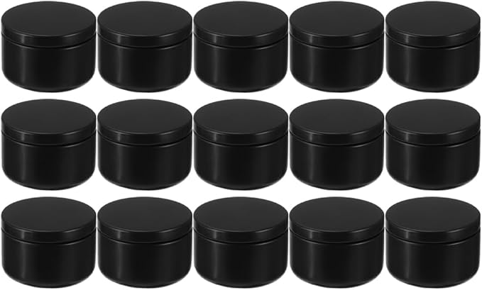 ARTIBETTER 24Pcs 2Oz Candle Tins with Lids Aluminum Mini Round Candle Containers for Diy Making Travel Storage and Party Favors