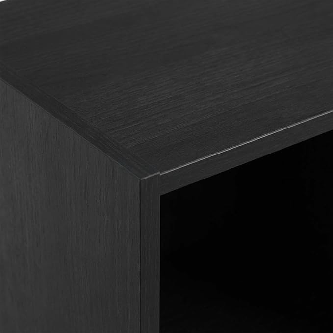 Furnifact Blackwood Bookcase with Classic Wooden Design, Sturdy Construction for Living Room and Office, Elegant Storage Solution