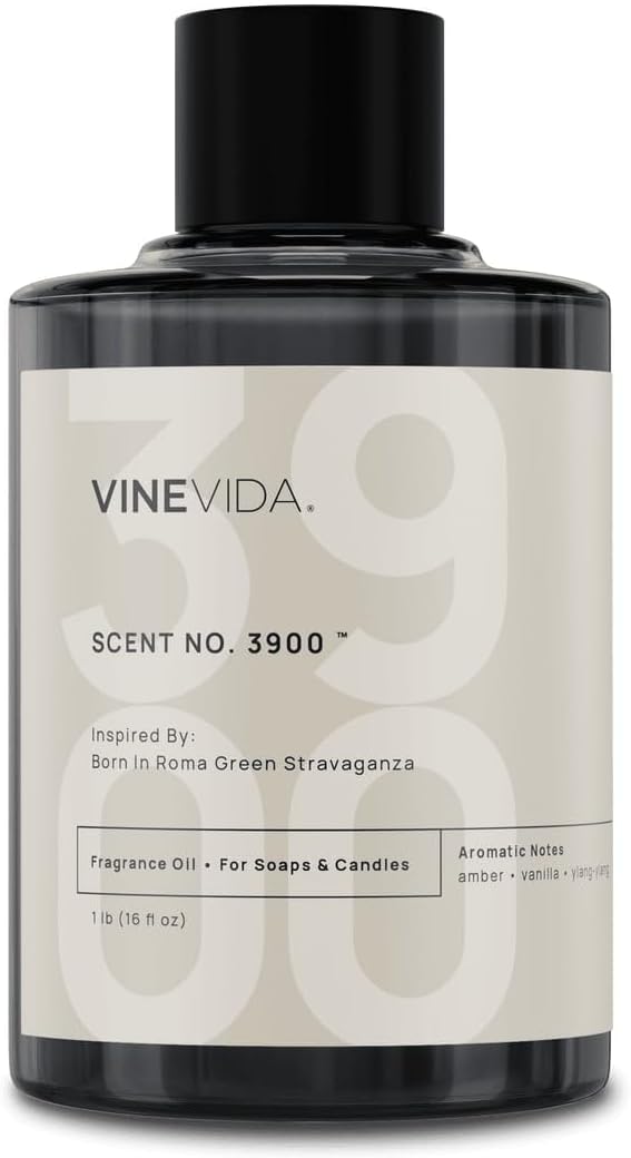 VINEVIDA [16oz] Born in Roma Green Stravaganza Fragrance Oil for Candle Making - Natural Candle Oil Scents - Soap Making Essential Oil - Made in USA