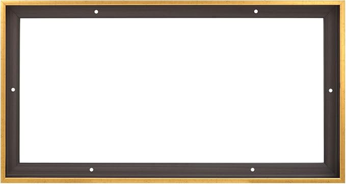 Pixy Canvas Floater Frame 36x48 for 1-1/2 (1.5) inch Deep Canvas Paintings/Canvas Prints/Wood Canvas Panels/Wall Art/Wall Decor/Home Decor/Artwork (Rustic Gold, 36 x 48 inch, Landscape)