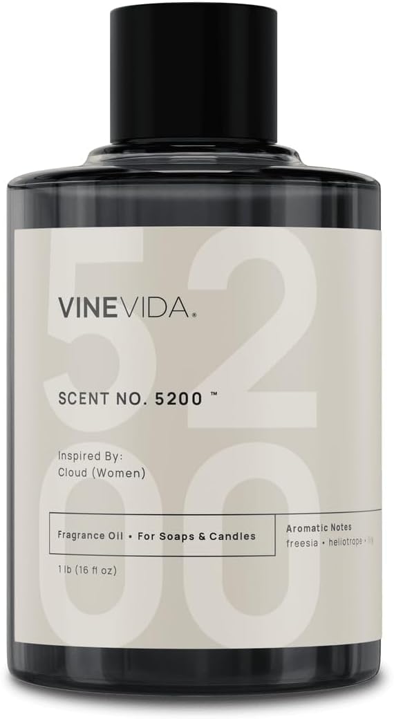 VINEVIDA [16oz] Cloud (Women) Fragrance Oil for Candle Making - Natural Candle Oil Scents - Soap Making Essential Oil - Made in USA