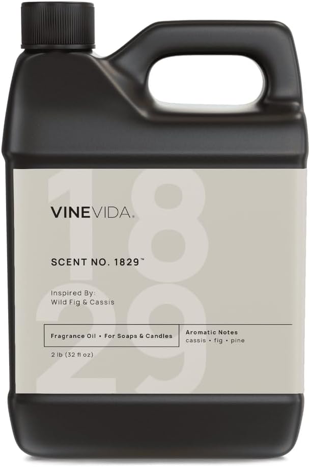 VINEVIDA [32oz] Wild Fig & Cassis Fragrance Oil for Candle Making - Natural Candle Oil Scents - Soap Making Essential Oil - Made in USA